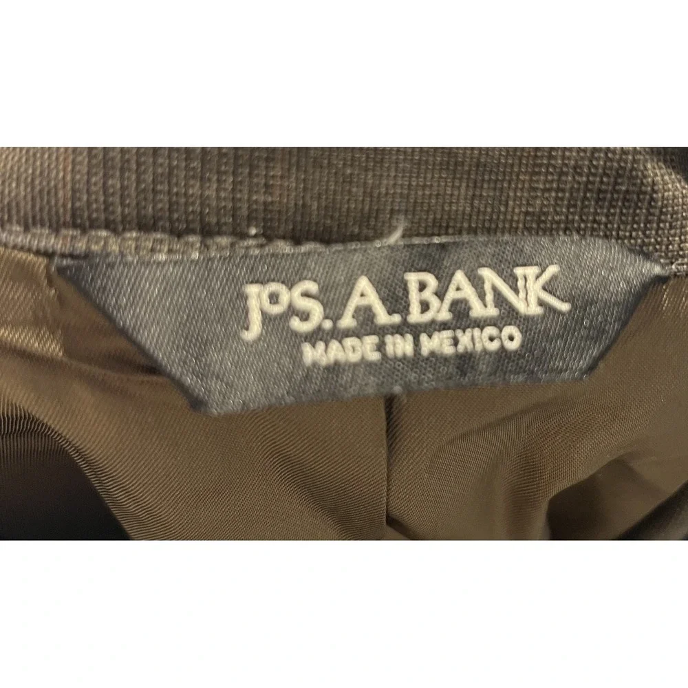 Jos. A. Bank‎ Suit Mens 48R 42x30 Brown Plaid 100% Wool 2 Piece Business Express